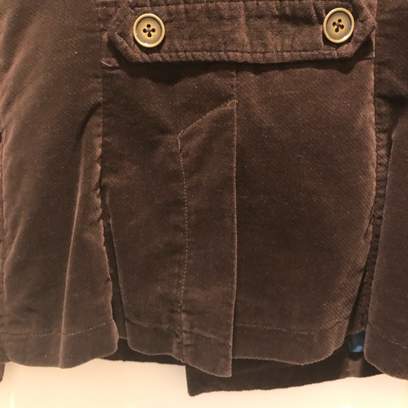 Mossimo Supply Co. Brown Velvet Jacket Size Small - Picture 4 of 4